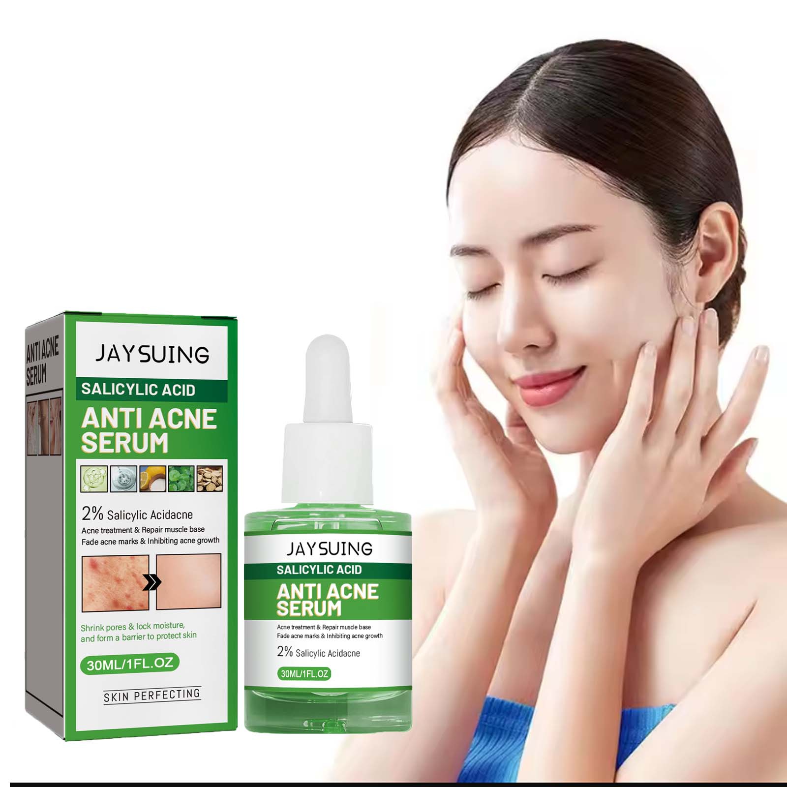 Tranexamic Acid Serum - サリチル酸抗アクネ顔血清保湿フェーダーにきび跡にきびにきび除去毛穴縮小オイルコントロールフェイシャルエッセンス