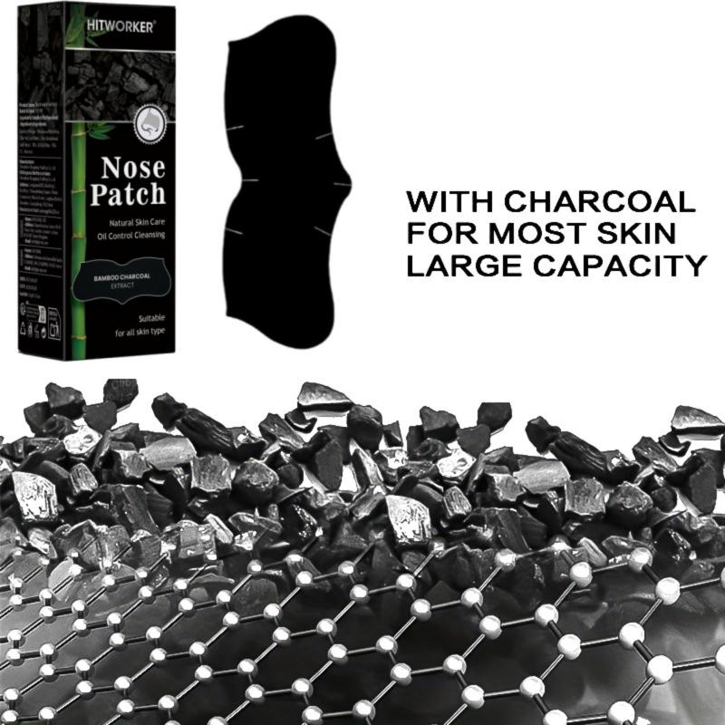 Charcoal Pore Strip - 20/30/50 個入りディープクレンジング黒ずみ除去ノーズストリップ | 竹炭ブラックヘッド除去ノーズマスク毛穴洗浄パッチ