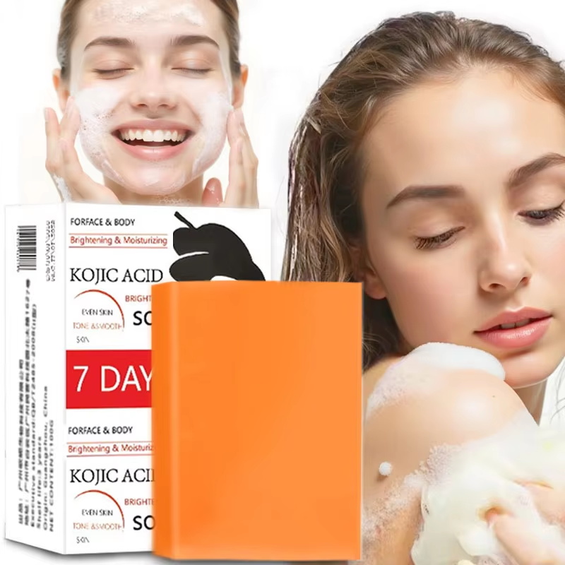 Kojic Acid Soap - コウジ酸手作り石鹸 グルタチオンフロスト石鹸 肌を栄養し保湿するフェイシャルケア クレンジング ボディケア ウォッシュソープ