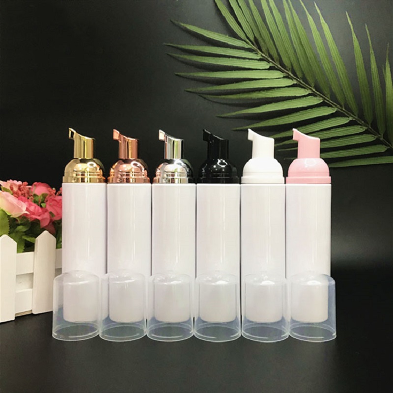 Skincare Skin 1004 - 100 ミリリットル白いプラスチックボトル発泡ポンプムース/洗顔料液体水エマルジョンゲル手洗いスキンケア化粧品包装