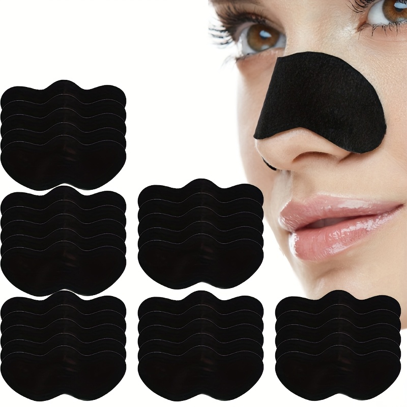 Charcoal Pore Strip - 10/20/50/100 個鼻毛穴黒ずみ除去ストリップディープクレンジング鼻パッチ毛穴縮小スキンケアマスクフェイシャルクレンジングツール