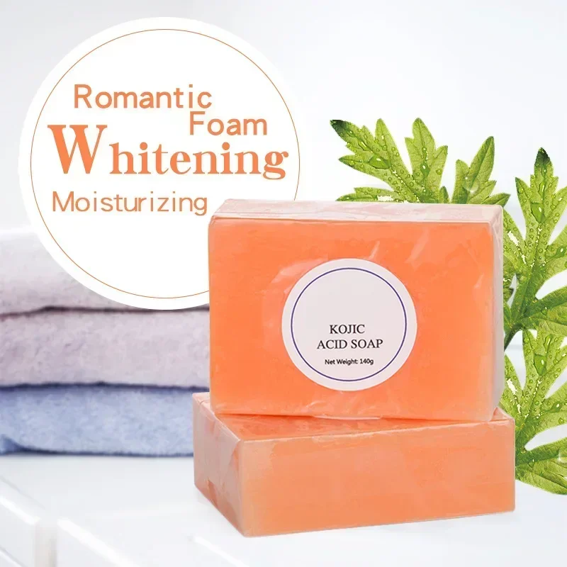 Kojic Acid Soap - コウジ酸美白石鹸美白 100 グラムダークスポットにきび美白漂白石鹸女性のための顔ディープクリーニング石鹸ツール