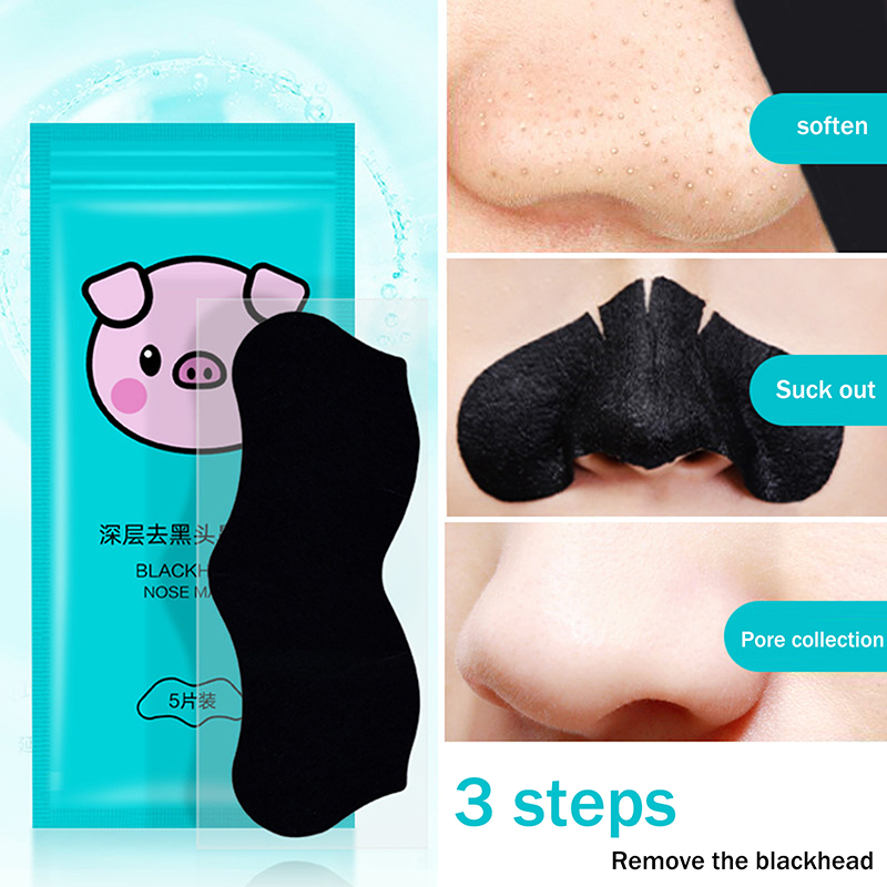 Charcoal Pore Strip - 5/15/25/50 個竹炭黒ずみ除去鼻毛穴ストリップディープクリーニング毛穴クリーンニキビ鼻ケアマスクパッチ滑らかな肌
