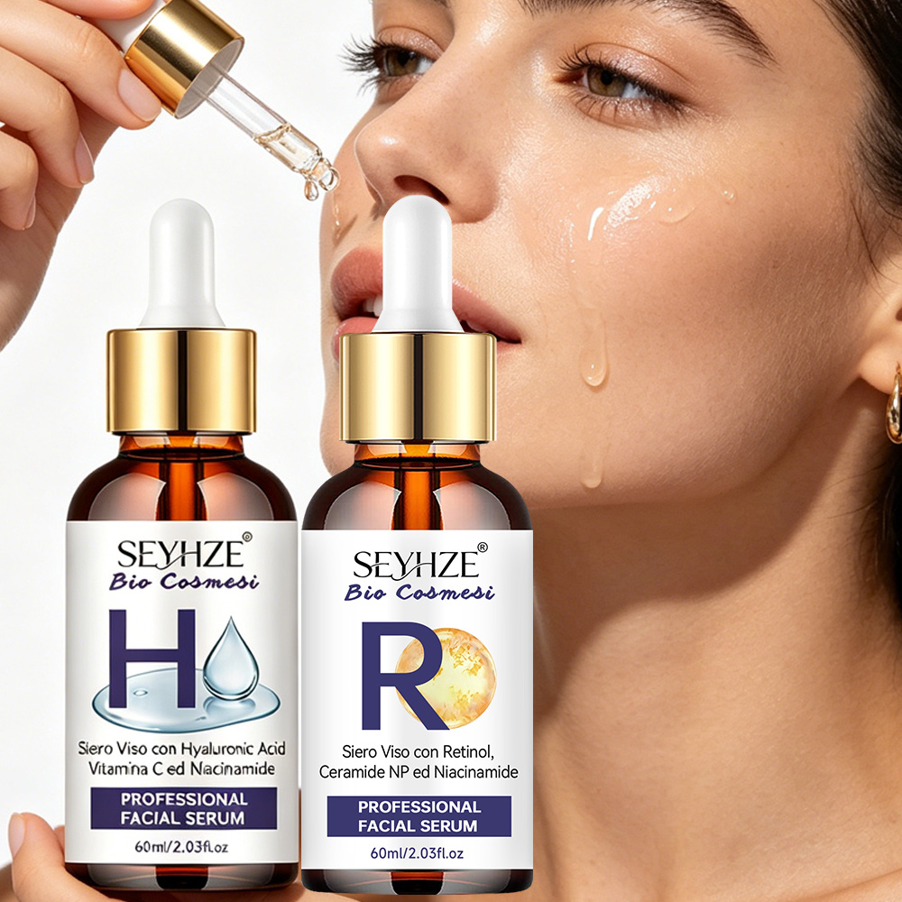 Niacinamide Brightening Serum - SEYHZE レチノール＆ナイアシンアミドセラム 2個セット – セラミド、アロエ、ツボクサ配合、肌を引き締め、油分をコントロールし、水分補給を促進します