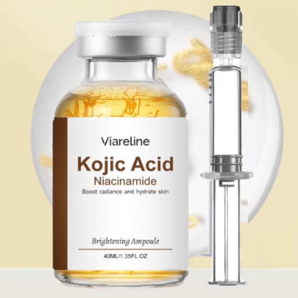 Niacinamide Brightening Serum - コウジ酸ナイアシンアミド配合フェイシャルアンプルエッセンス、肌トーンを明るくし、深く修復し、栄養を与え、抗酸化効果のあるデイリースキンケアセラム