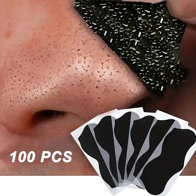 Charcoal Pore Strip - 10/50/100 個にきび除去マスクユニセックスディープクレンジングノーズストリップニキビ縮小毛穴スキンケアストリップ鼻ステッカークリーナー