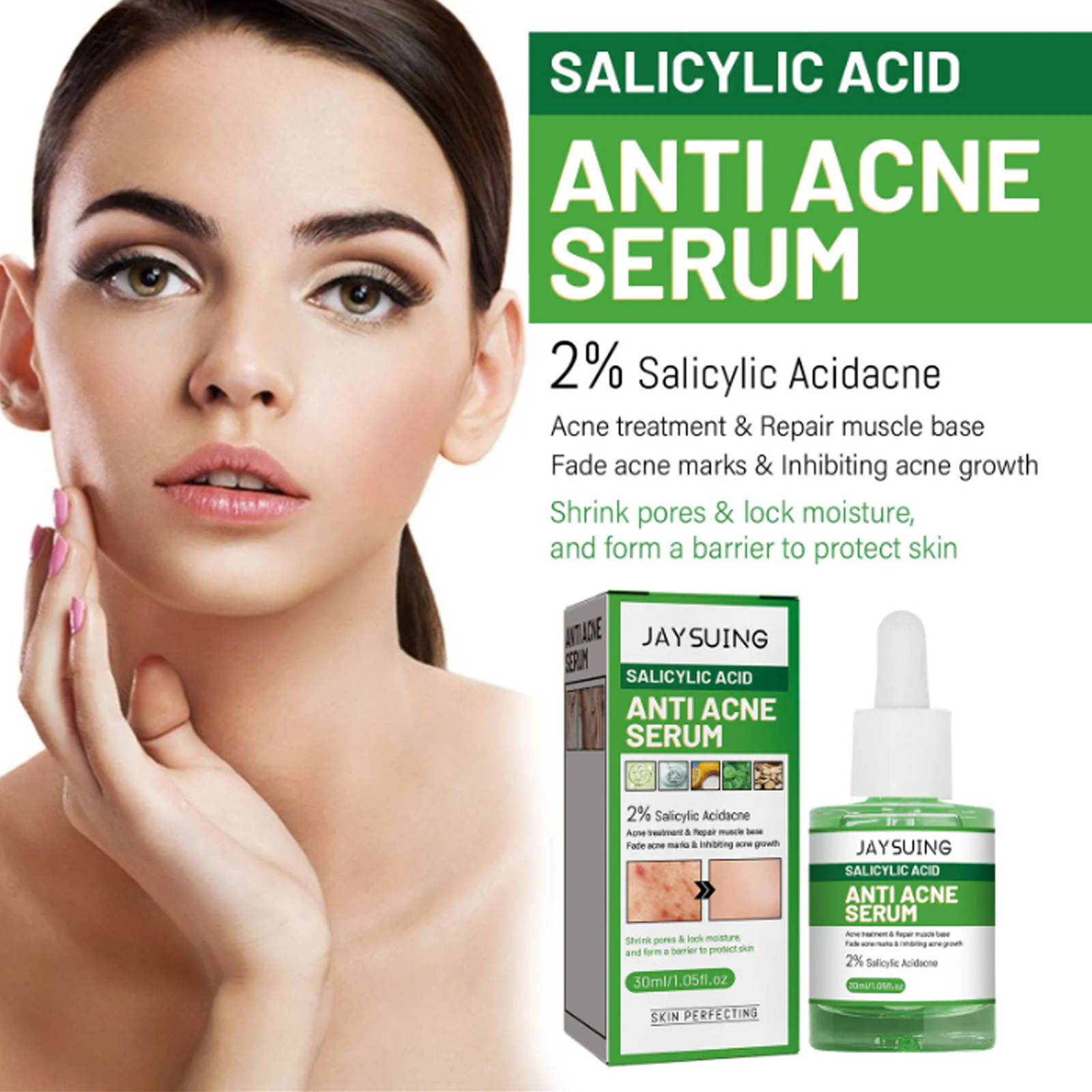 サリチル酸抗アクネ顔血清保湿フェーダーにきび跡にきびにきび除 - Tranexamic Acid Serum のレビューと価格