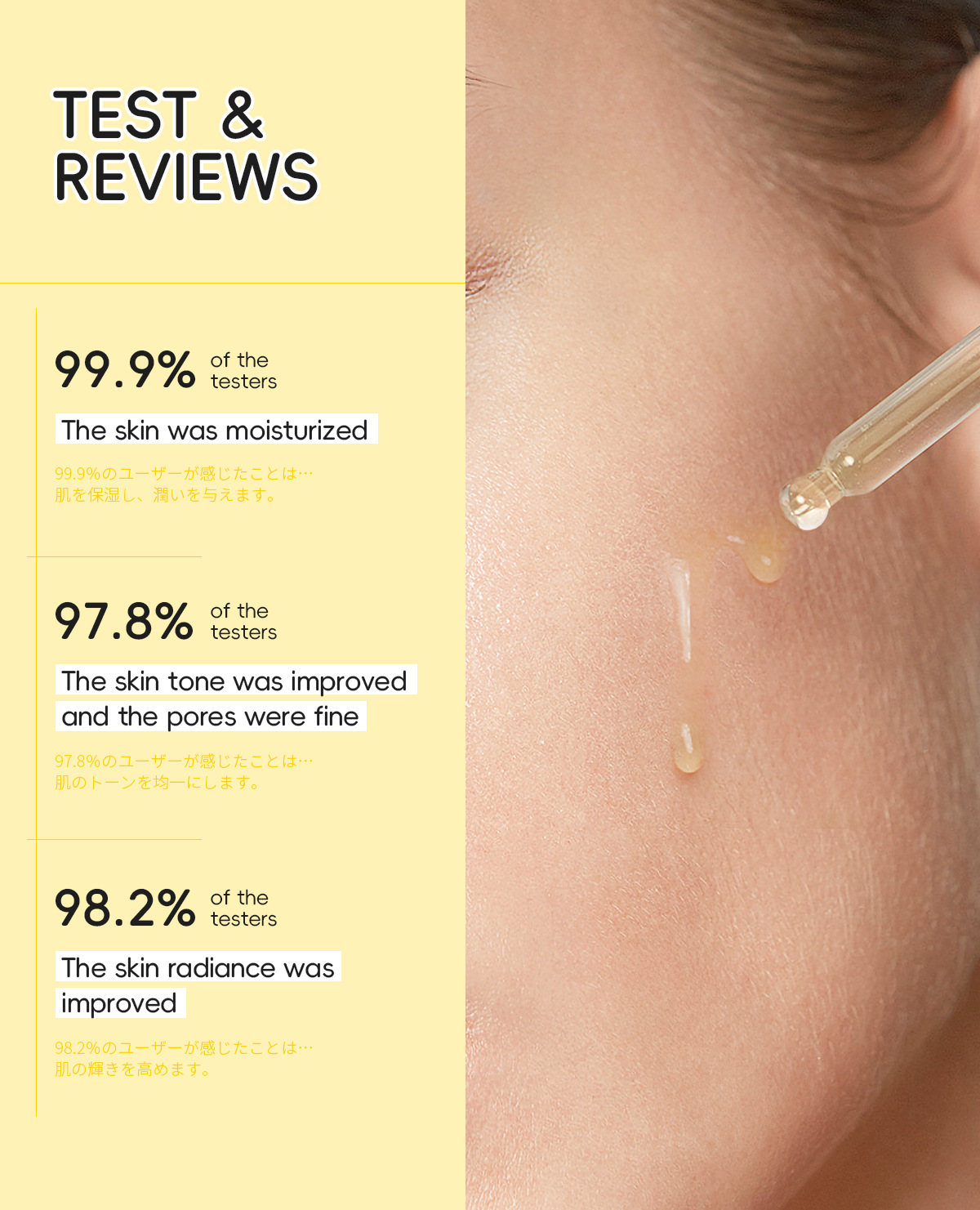 LAIKOU グレープフルーツエッセンス ユズ フェイシャル - Niacinamide Brightening Serum のレビューと価格