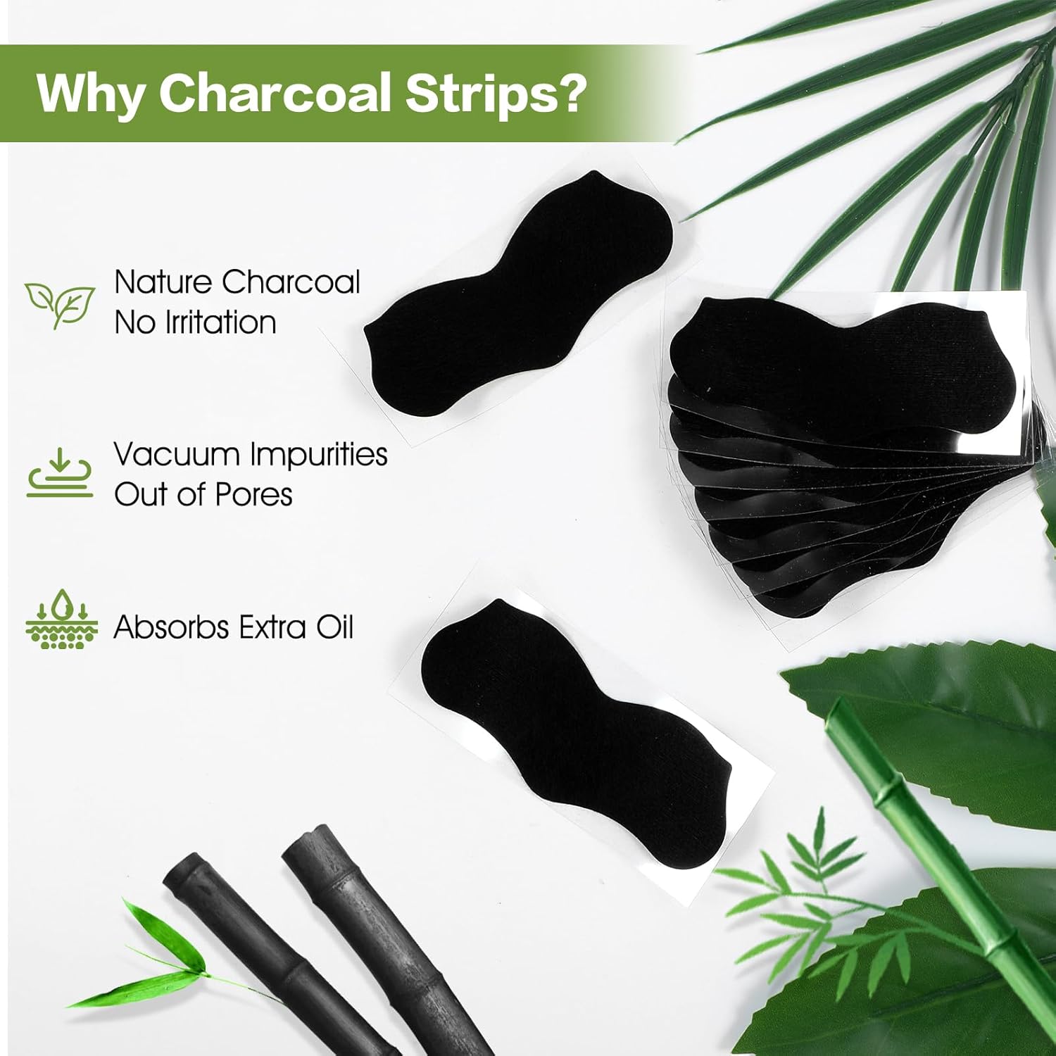 15 個竹炭黒ずみ毛穴クリーニングストリップ鼻の黒ずみ除去剤 - Charcoal Pore Strip のレビューと価格