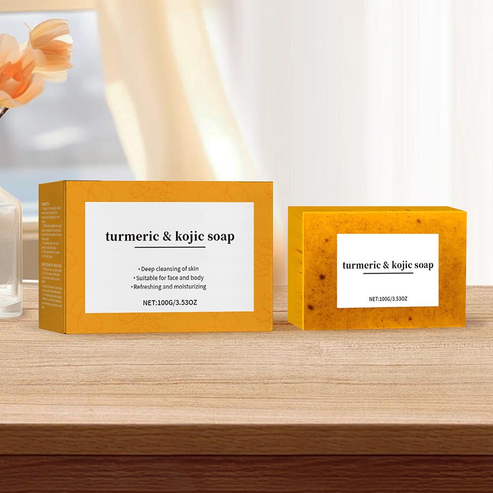 100g ターメリック手作り石鹸、レモンコウジ酸石鹸、シャワ - Kojic Acid Soap のレビューと価格