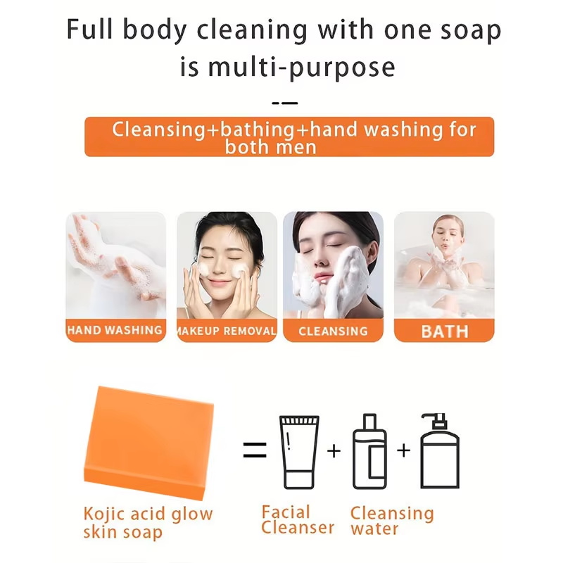 コウジ酸手作り石鹸 グルタチオンフロスト石鹸 肌を栄養し保湿 - Kojic Acid Soap のレビューと価格