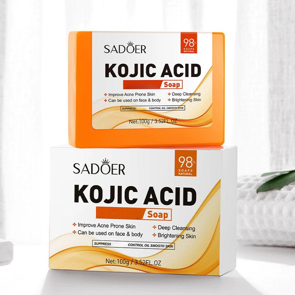 100 グラムコウジ酸石鹸顔ボディ用ディープクレンジング美白 - Kojic Acid Soap のレビューと価格