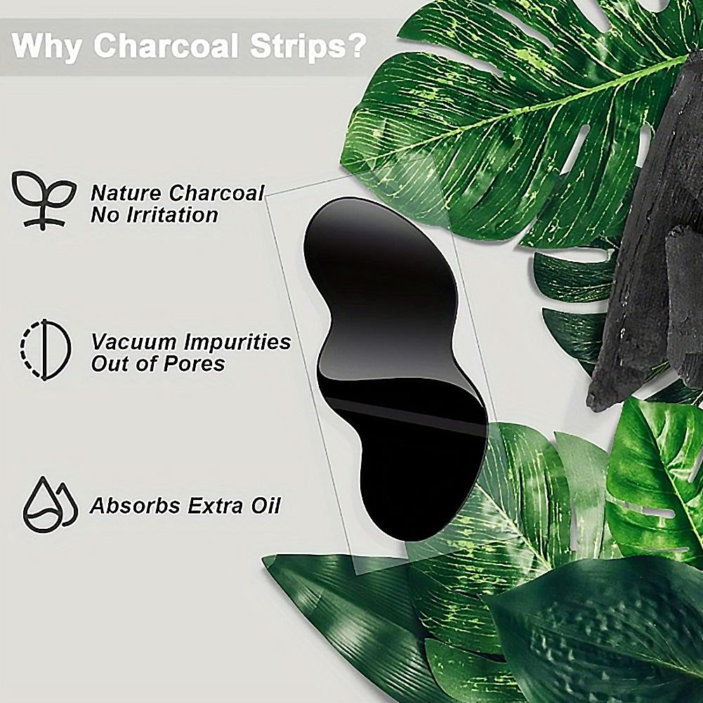 天然炭ディープクレンジングポアストリップ、鼻洗浄ストリップ、 - Charcoal Pore Strip のレビューと価格
