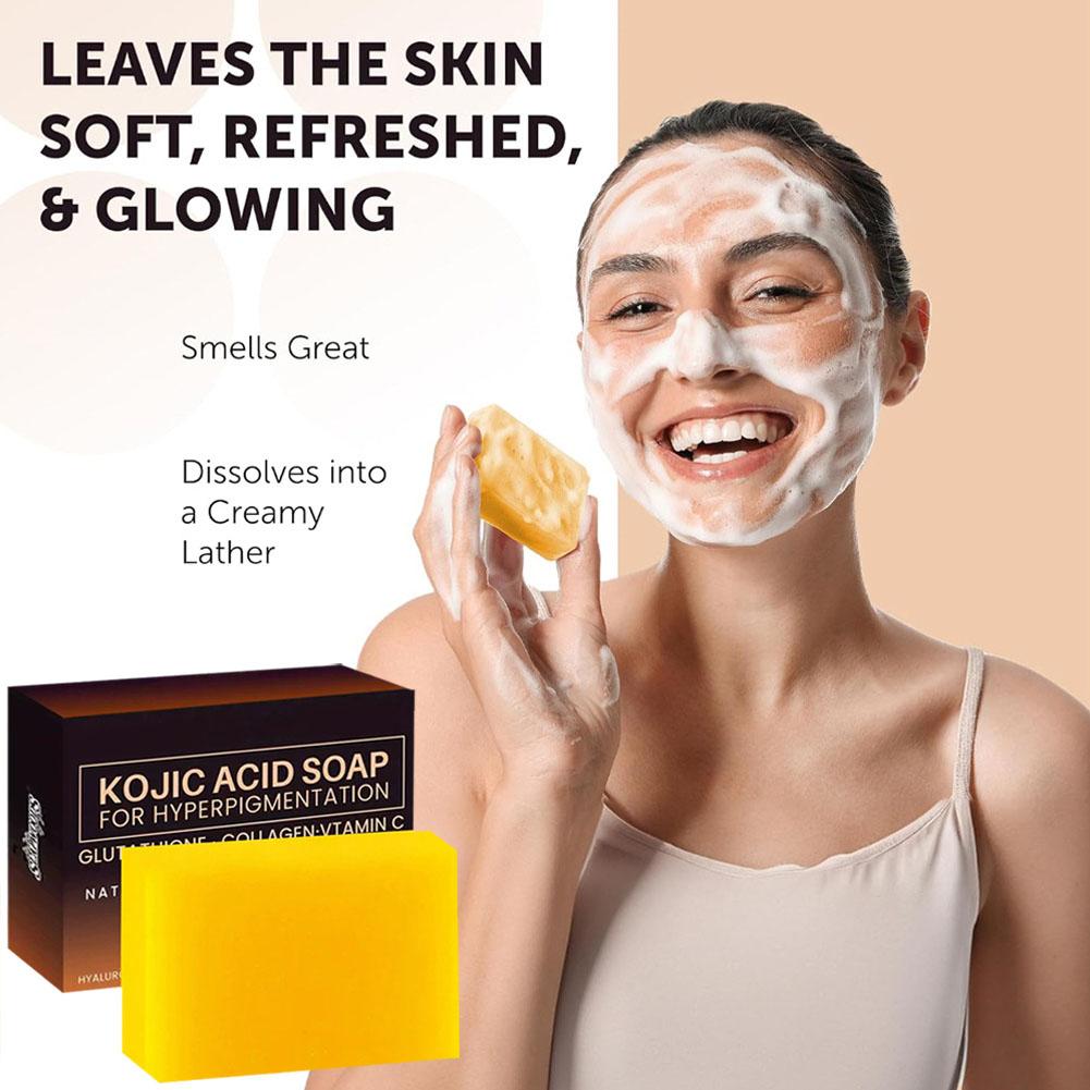 3.53オンスのコウジ酸石鹸、手作り石鹸、コラーゲンとビタミ - Kojic Acid Soap のレビューと価格