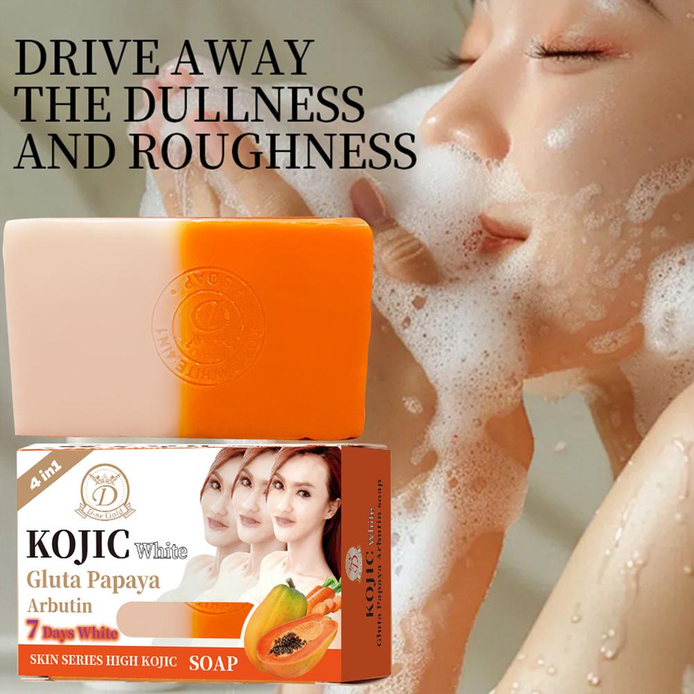 160g パパイヤ コジ酸 エッセンシャルオイル石鹸、ビタミ - Kojic Acid Soap のレビューと価格