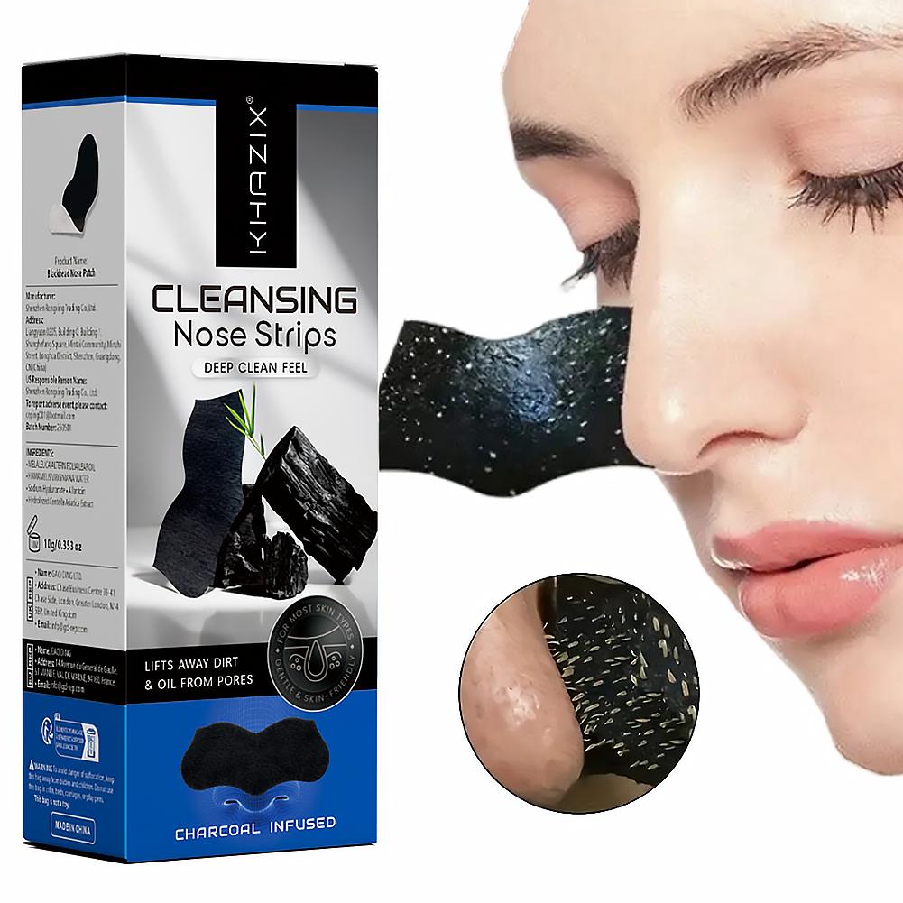炭配合ディープクレンジングノーズパッチ、毛穴クレンジング黒ず - Charcoal Pore Strip のレビューと価格