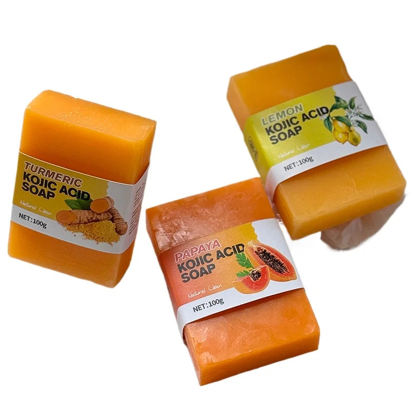 手作りのコジック酸石鹸、エッセンシャルオイル配合、肌のブライ - Kojic Acid Soap のレビューと価格