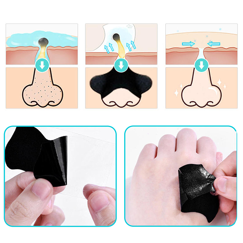 5/15/25/50 個竹炭黒ずみ除去鼻毛穴ストリップディー - Charcoal Pore Strip のレビューと価格