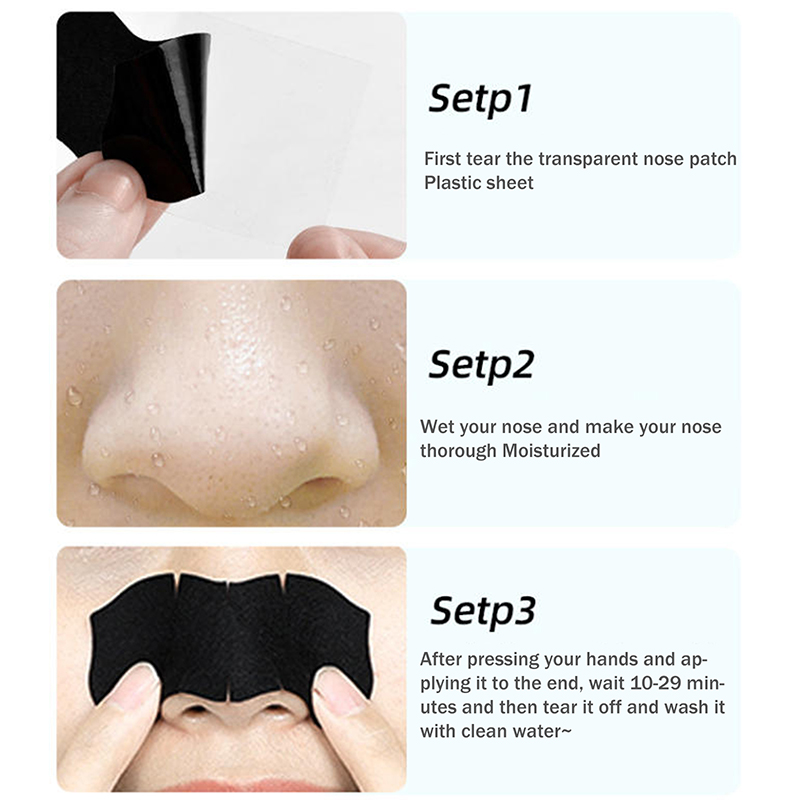 5/15/25/50 個竹炭黒ずみ除去鼻毛穴ストリップディー - Charcoal Pore Strip のレビューと価格