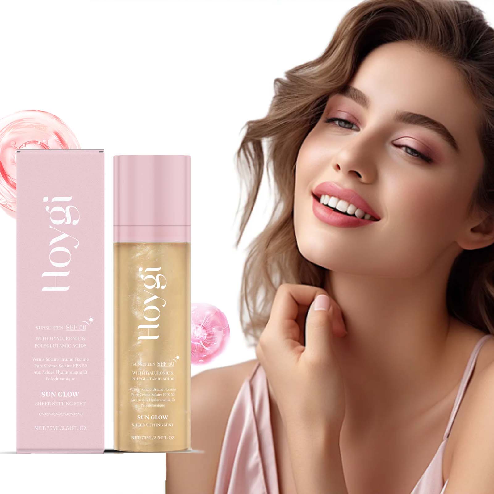 SPF50+ セッティングスプレー オイルコントロール マッ - Polyglutamic Acid Moisturizer のレビューと価格