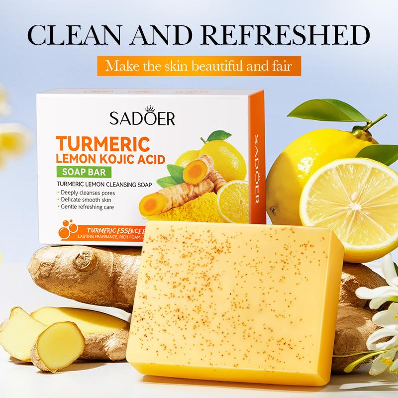 100g コジ酸石鹸（顔用）、ターメリック配合のシミ取り石鹸 - Kojic Acid Soap のレビューと価格