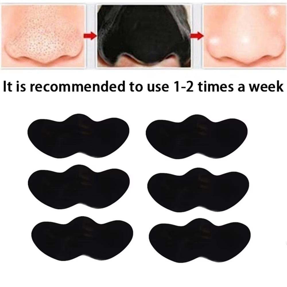 10/20/50/100 個の黒ずみ除去鼻ストリップ、男女兼 - Charcoal Pore Strip のレビューと価格