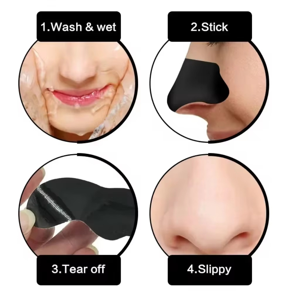 10/20/50/100 個の黒ずみ除去鼻ストリップ、男女兼 - Charcoal Pore Strip のレビューと価格