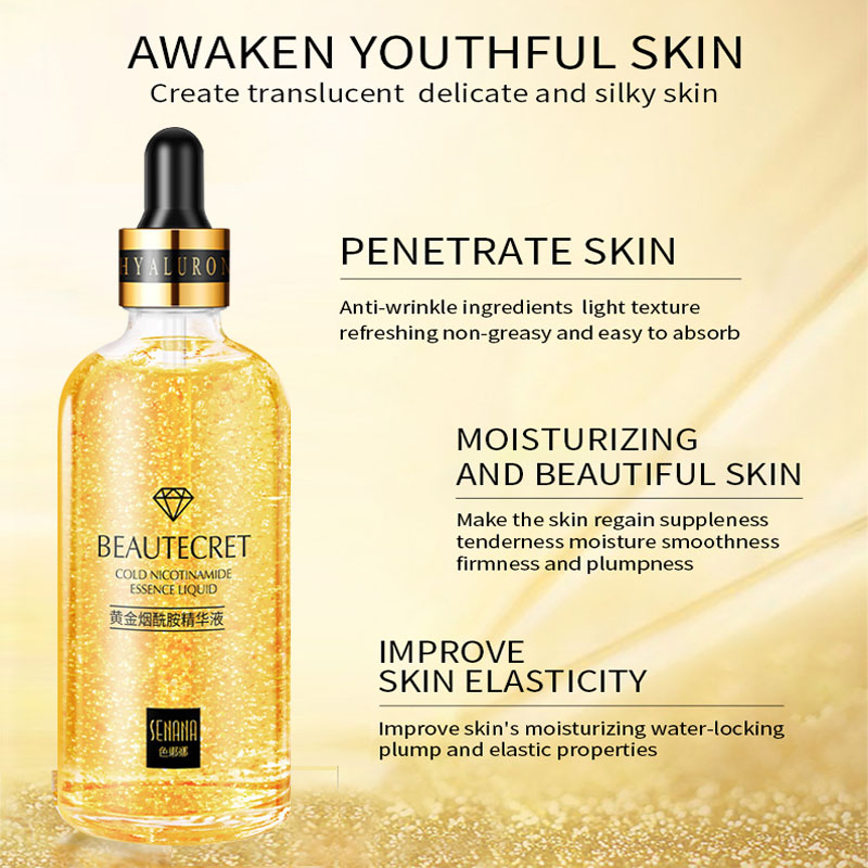 24K ゴールド ヒアルロン酸 ニコチンアミド フェイス セ - Niacinamide Brightening Serum のレビューと価格