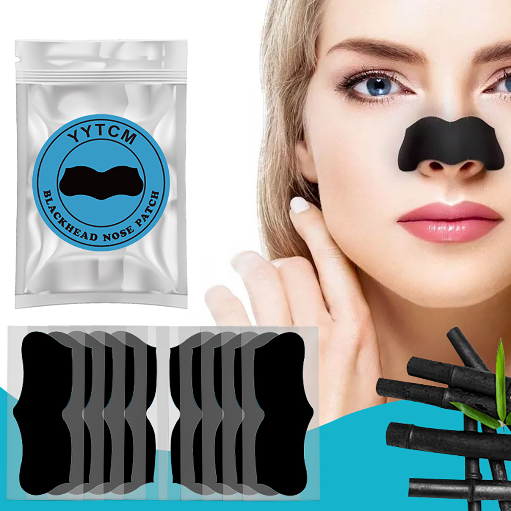 大サイズ黒鼻ストリップ竹炭黒ずみ除去剤ディープクレンジング毛 - Charcoal Pore Strip のレビューと価格