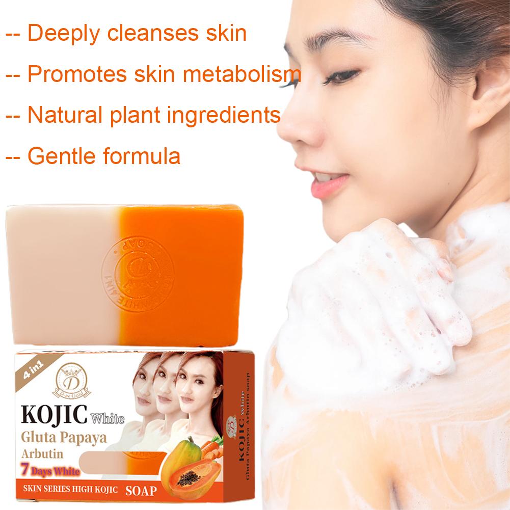 パパイヤ＆ターメリック手作り石鹸（コウジ酸配合）自然な肌の輝 - Kojic Acid Soap のレビューと価格