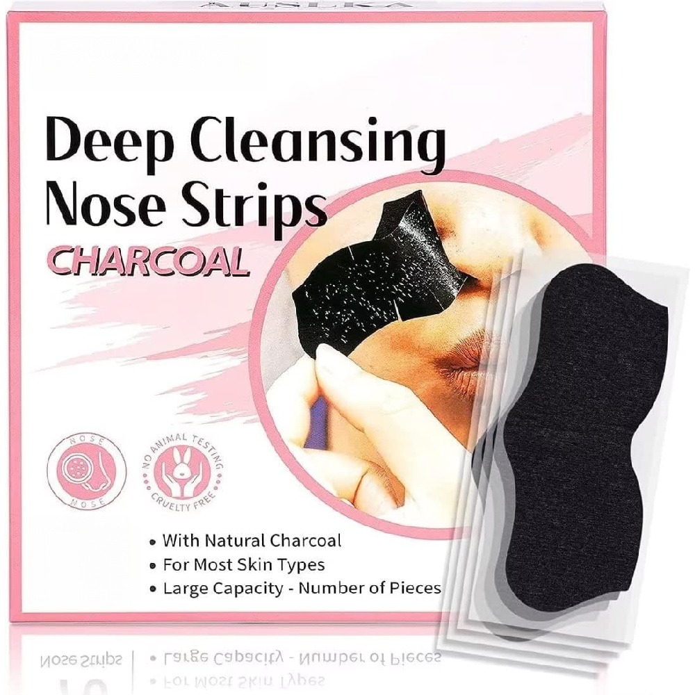 15枚入り黒ずみ除去ノーズストリップ、炭配合ピールオフ毛穴パ - Charcoal Pore Strip のレビューと価格