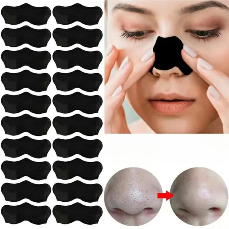 10/50/100 個にきび除去マスクユニセックスディープク - Charcoal Pore Strip のレビューと価格